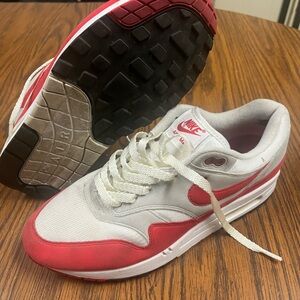 Nike Air Max Red and White Sneakers